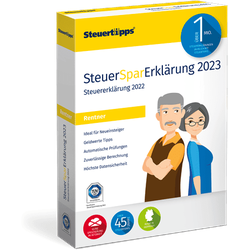 SteuerSparErklärung Rentner 2023 (für Steuerjahr 2022)