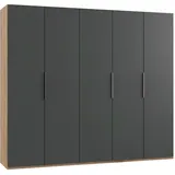 MID.YOU Drehtürenschrank Level 36A 250 x 216 x 58 cm Graphit