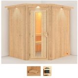 KARIBU Sauna »Stine«, (Set), beige