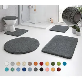 KLEINE WOLKE WC-Deckelbezug Relax 47 x 50 cm & anthrazit