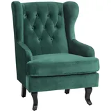 Beliani Sessel, Schwarz, Grün, 1-Sitzer, 72x102x85 cm, Wohnzimmer, Sessel, Polstersessel