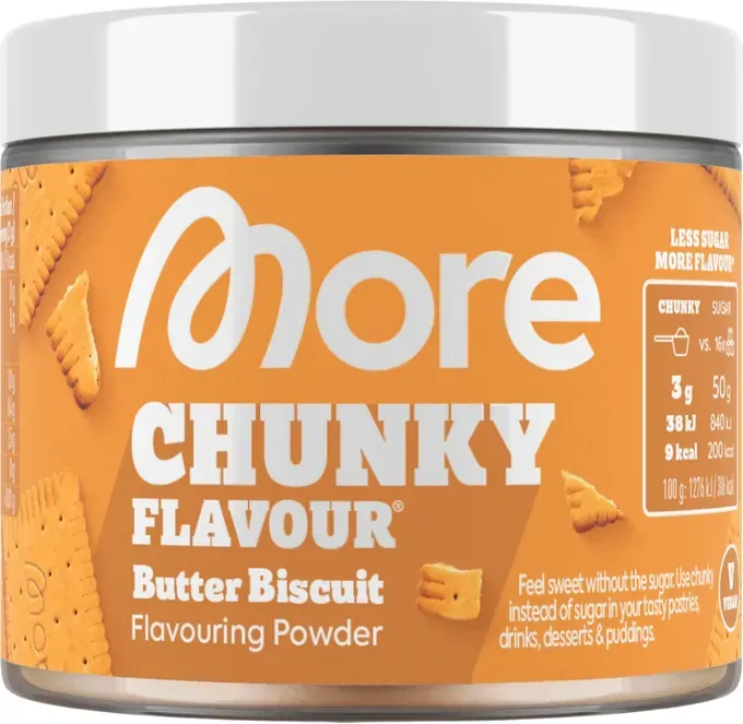More Nutrition Chunky Flavour Butterkeks Backaromen 90 g