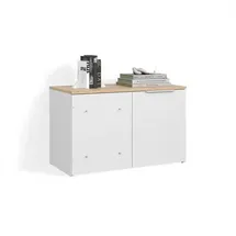 livinity® Eckkommode Piave 80 x 50 x 40 cm Weiß