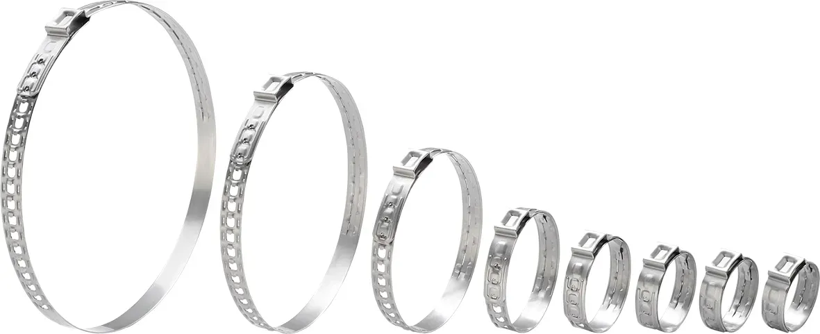 Kunzer Lochbandklemmen 259 DualHook, ø 38,7-47,3 mm Beutel à 10 Klemmen 18500264