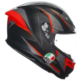 AGV K6 S Slashcut Schwarz/Grau/Rot M