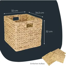 HMF Aufbewahrungskorb 32 x 34,5 x 32 cm 4-tlg. beige