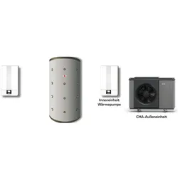 Wolf Hybrid Paket Gasbrennwerttherme CGB-2-38 mit Wärmepumpe CHA-10/400 und Pufferspeicher SPU-2-500 8615709H11