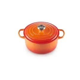 Le Creuset Signature Bräter 24 cm rund ofenrot