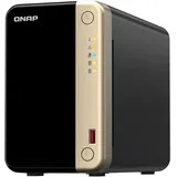 QNAP TS-264 Leergehäuse Schwarz/Rot