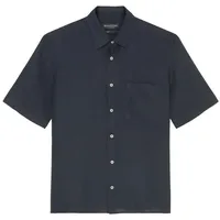 Marc O'Polo Kurzarm-Hemd regular, blau, 3xl