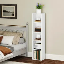 Homcom Bücherregal 30 x 24 x 133,5 cm Weiß