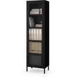 Jan Nowak Vitrine Luigi 50 x 180 x 35 cm Schwarz