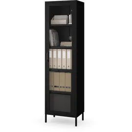 Jan Nowak Vitrine Luigi 50 x 180 x 35 cm Schwarz