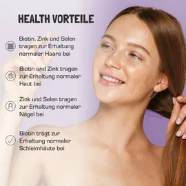 Purabyo BIO Biotin Haut, Haare, Nägel Kapseln 60 St.