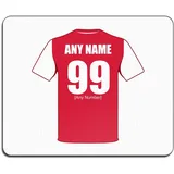 Unigift personalisierbares Geschenk – Arsenal Mauspad (Football Club-Design, Farboptionen) – jeder Name / Nachricht auf Ihrem einzigartigen Pad – The Gunners weiß