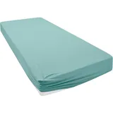 otto home Spannbettlaken Jersey-Elasthan 140 x 200 cm blau