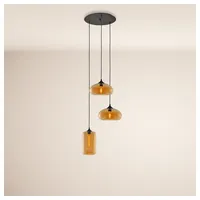 s.luce Cruet Mehrfach-Pendelleuchte Glas 3 oder 5-flammig