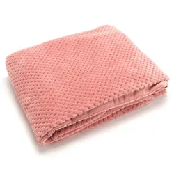 Plaid Damier rosa 130x170 - Rechteck Polyester Amadeus 130x1 cm