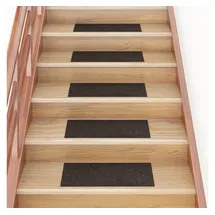 vidaXL Selbstklebende Treppenmatten 15 Stk. 60x25 cm Dunkelbraun