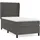 vidaXL Boxspringbett 100 x 200 cm Dunkelgrau