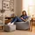 I.C.O.N. icon Sitzsack, Hellgrau, Textil, 340 L, 1-Sitzer, Freiform, 97x73x84 cm, Hergestellt in Deutschland, Oeko-Tex® Standard 100, Reach, Wohnzimmer, Hocker, Sitzsäcke, XXL Sitzsäcke