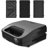 Black & Decker BXSA754E Sandwichtoaster, Toaster, Schwarz,