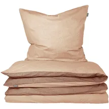 SCHIESSER Doubleface Renforcé sand/taupe 135 x 200 cm + 80 x 80 cm