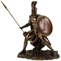 Veronese by Joh. Vogler GmbH Veronese Leonidas mit Schild und Speer Figur Feldherr Spartaner bronziert