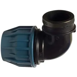 Jason 63 mm x 2 PE PP Fitting Klemmverbinder 90° Winkel IG