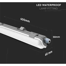 V-Tac LED-Lichtleiste mit Röhren IP65