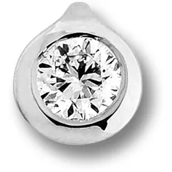 Ketten-Anhänger ONE ELEMENT "0.25 ct Diamant Brillant Anhänger aus 585 Weißgold", silber, Schmuckanhänger, Damen, 0.25 ct mit Diamant, Weißgold 585-Diamanten, Weißgold 585, Diamanten, Damen Gold Schmuck
