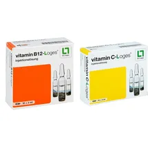 Dr. Loges Vitamin C + Vitamin B12 Injektionslösung Ampullen