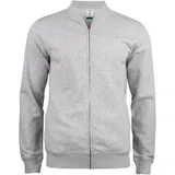 Clique Premium Bio-Baumwoll Sweatjacke Herren 95 - grau meliert S
