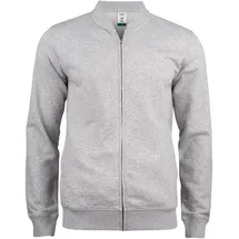Clique Premium Bio-Baumwoll Sweatjacke Herren 95 - grau meliert S