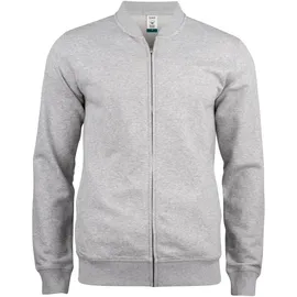 Clique Premium Bio-Baumwoll Sweatjacke Herren 95 - grau meliert S