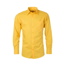 Langarm Hemd "JN678" - L - yellow