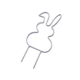 NaDeco Metall Stecker Osterhase, ca.10 cm, in 5 Farben wählbar | Blumenstecker Hase aus Metall | Osterdeko | Frühlingsdeko | Osterhase für Pflanzentöpfe | Deckostecker Metall, Farbe:Lavendel