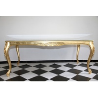 Casa Padrino Barock Luxus Esstisch Gold 200 cm x 100 cm - Esszimmer Tisch - Luxury Collection