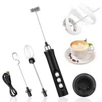 Elektrischer Milchaufschäumer, Usb-wiederaufladbarer Milchaufschäumer Und Mini-schneebesen Für Kaffee, Sahne, Cappuccino, Latte, Cocktails Und Säfte