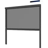 Hecht Insektenschutzrollo elektrisch 130 x 160 cm Anthrazit