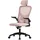 ML-Design Bürostuhl ergonomisch, Rosa aus Mesh, mit Verstellbarer Kopfstütze, Armlehnen, Lendenwirbelstütze, Wippfunktion,
