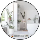 Floordirekt Wandspiegel Bella 70 x 70 cm Schwarz