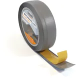 Lemodo Weichsockelleiste selbstklebend 25 m, dunkelgrau, Sockelleiste auf der Rolle, Fußleiste