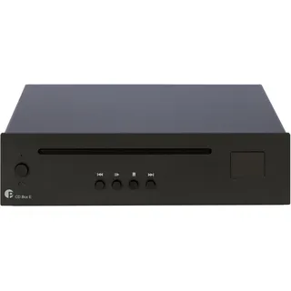 Pro-Ject CD Box E, Ultra kompakter Einsteiger CD Player mit echtem Red Book CD-DA-Laufwerk, Schwarz