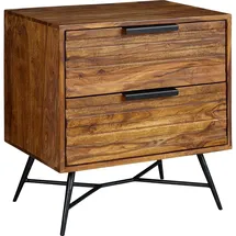 FineBuy Nachttisch mit Schubladen