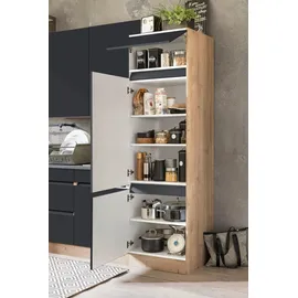 OPTIFIT Seitenschrank Roth 60 x 57,1 x 206,8 cm Schwarz