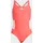 adidas Kinder, Schwimmanzug 3-Streifen C-Back Kids, Badeanzug - Semi Lucid Red / White - 140