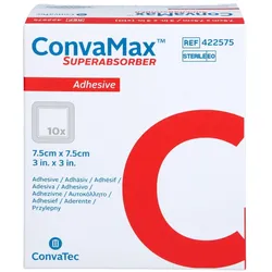 Convamax Superabsorber Adhäsiv 7,5x7,5 Cm