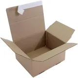 TransPak Packfix, 305x215x140-220mm Qual.1.3B, A4, braun, Automatikboden
