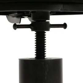 Mendler 2er-Set Barhocker höhenverstellbar drehbar Fußablage Stahl Kunstleder Braun